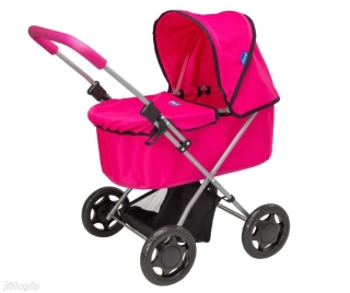 Chicco 20VV3 Roamer Pram kočárek pro panenky, růžový, hluboký